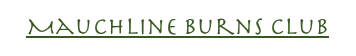 Mauchline Burns Club